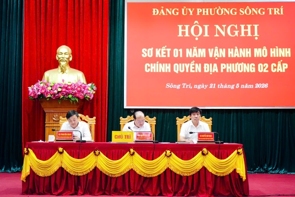Đảng ủy phường Sông Trí sơ kết 01 năm thực hiện mô hình chính quyền địa phương 2 cấp