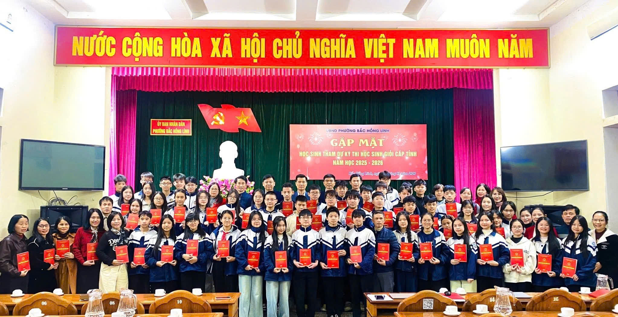 Giáo dục phường Bắc Hồng Lĩnh đạt thành tích cao tại Kỳ thi học sinh giỏi cấp tỉnh lớp 9 năm học 2025 – 2026