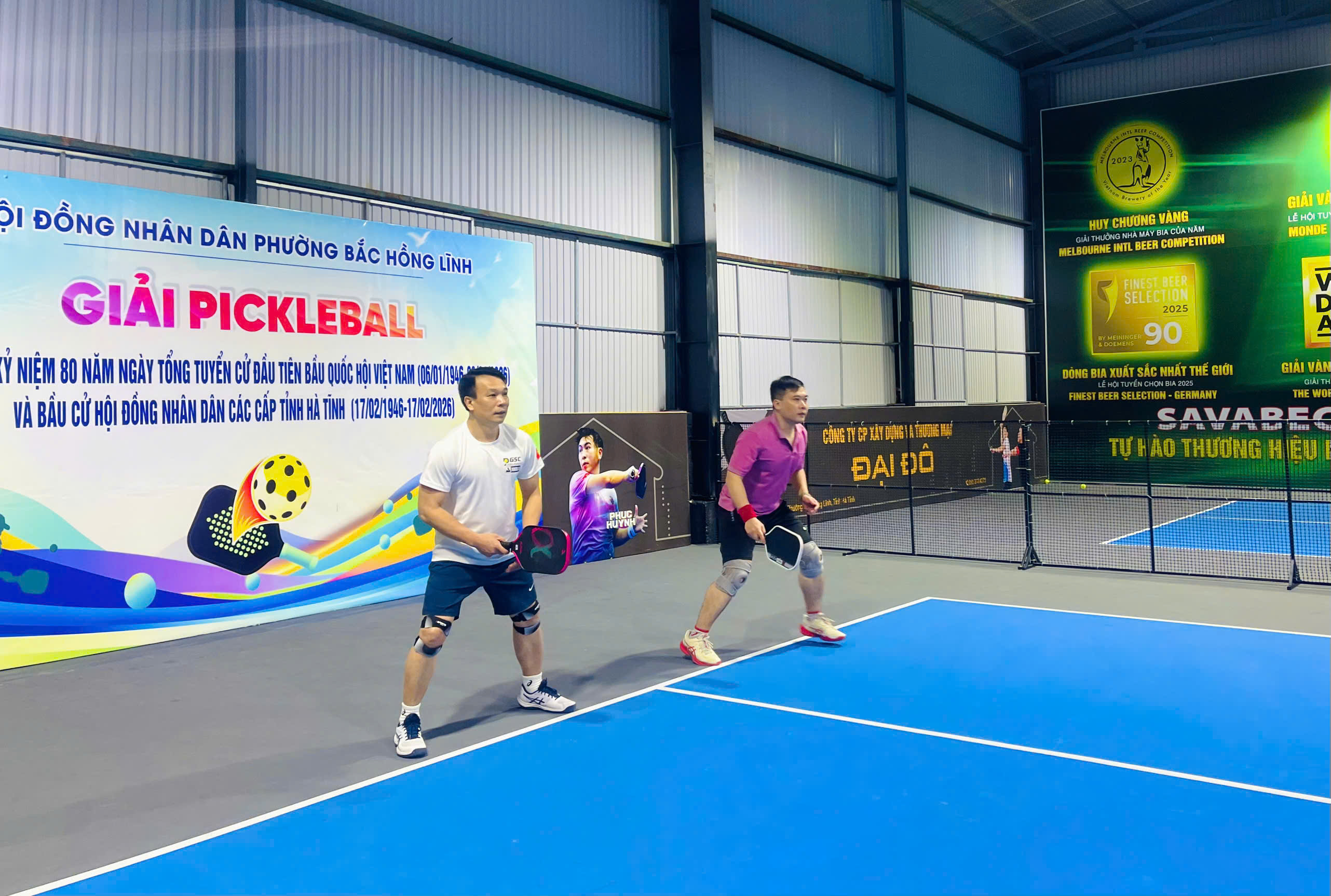 Sôi nổi Giải Pickleball chào mừng 80 năm ngày Tổng tuyển cử đầu tiên bầu Quốc hội Việt Nam và HĐND các cấp tỉnh Hà Tĩnh