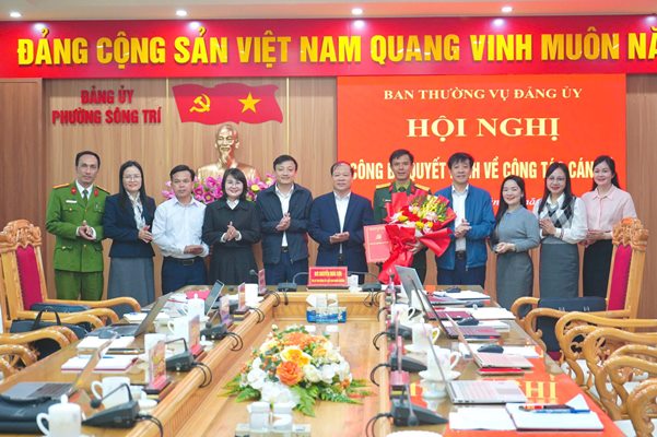 Ban Thường vụ Đảng ủy phường Sông Trí tổ chức Hội nghị công bố Quyết định về công tác cán bộ    