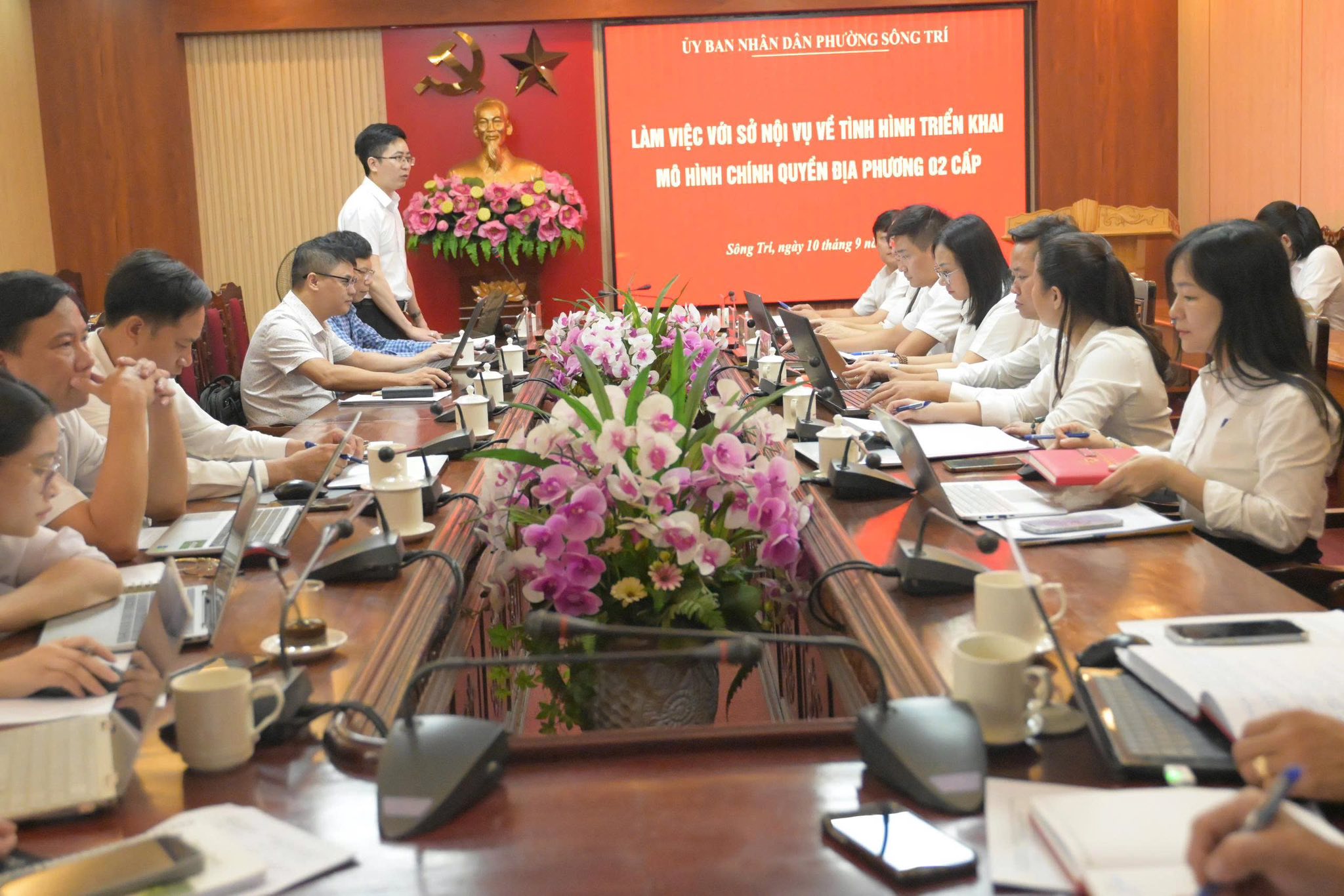 Đoàn công tác của Bộ Nội vụ và Sở Nội vụ làm việc với phường về tình hình triển khai mô hình chính quyền địa phương 2 cấp