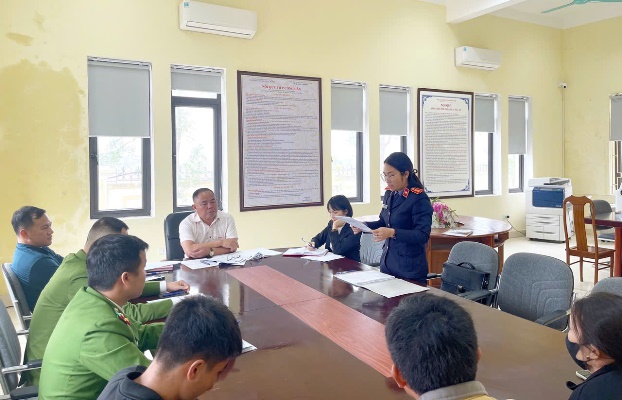 Phiên họp xử lý đối với đối tượng nghiện ma túy tại phường Sông Trí