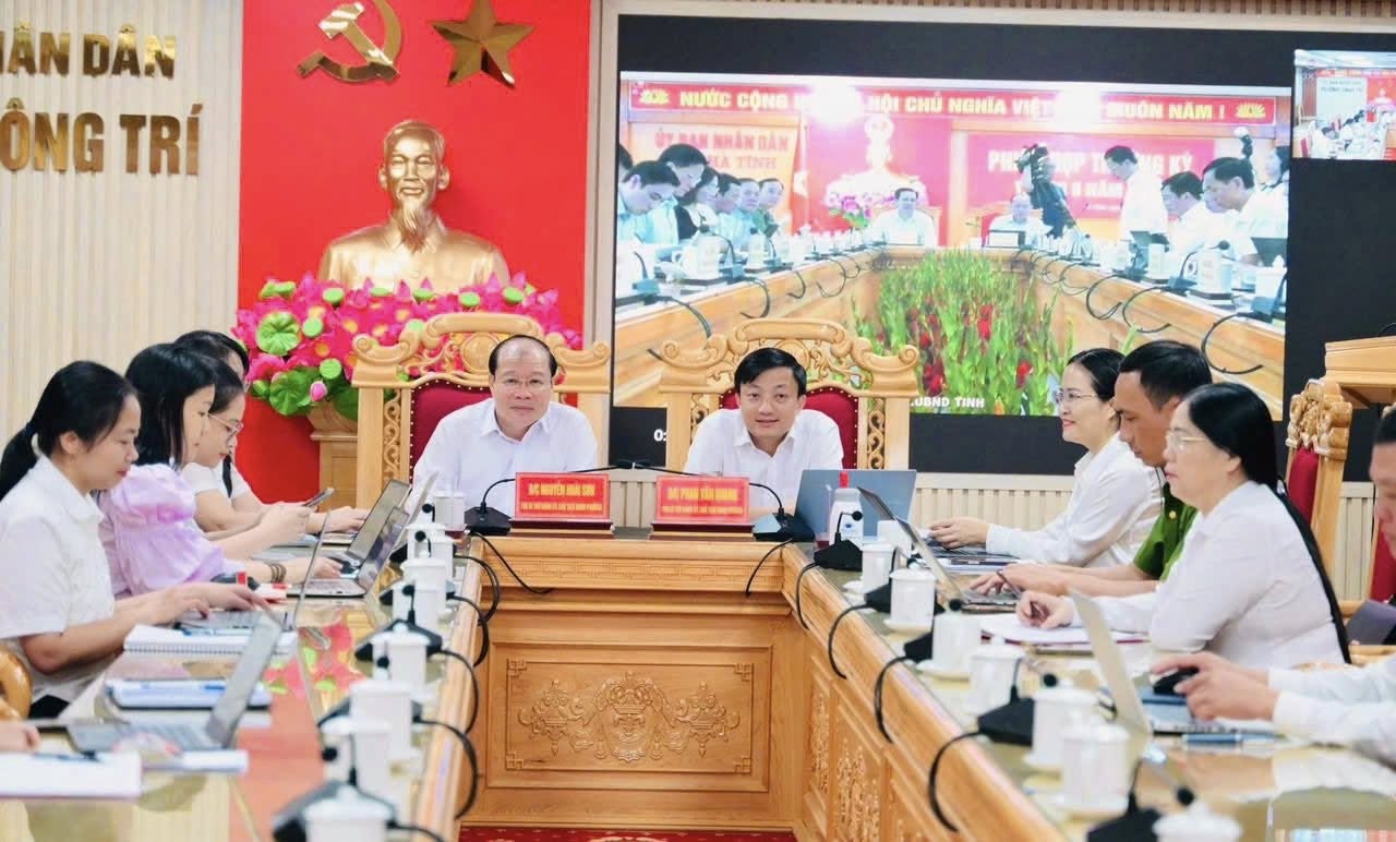 Phường Sông Trí tham dự Hội nghị trực tuyến về tình hình kinh tế - xã hội 9 tháng năm 2025