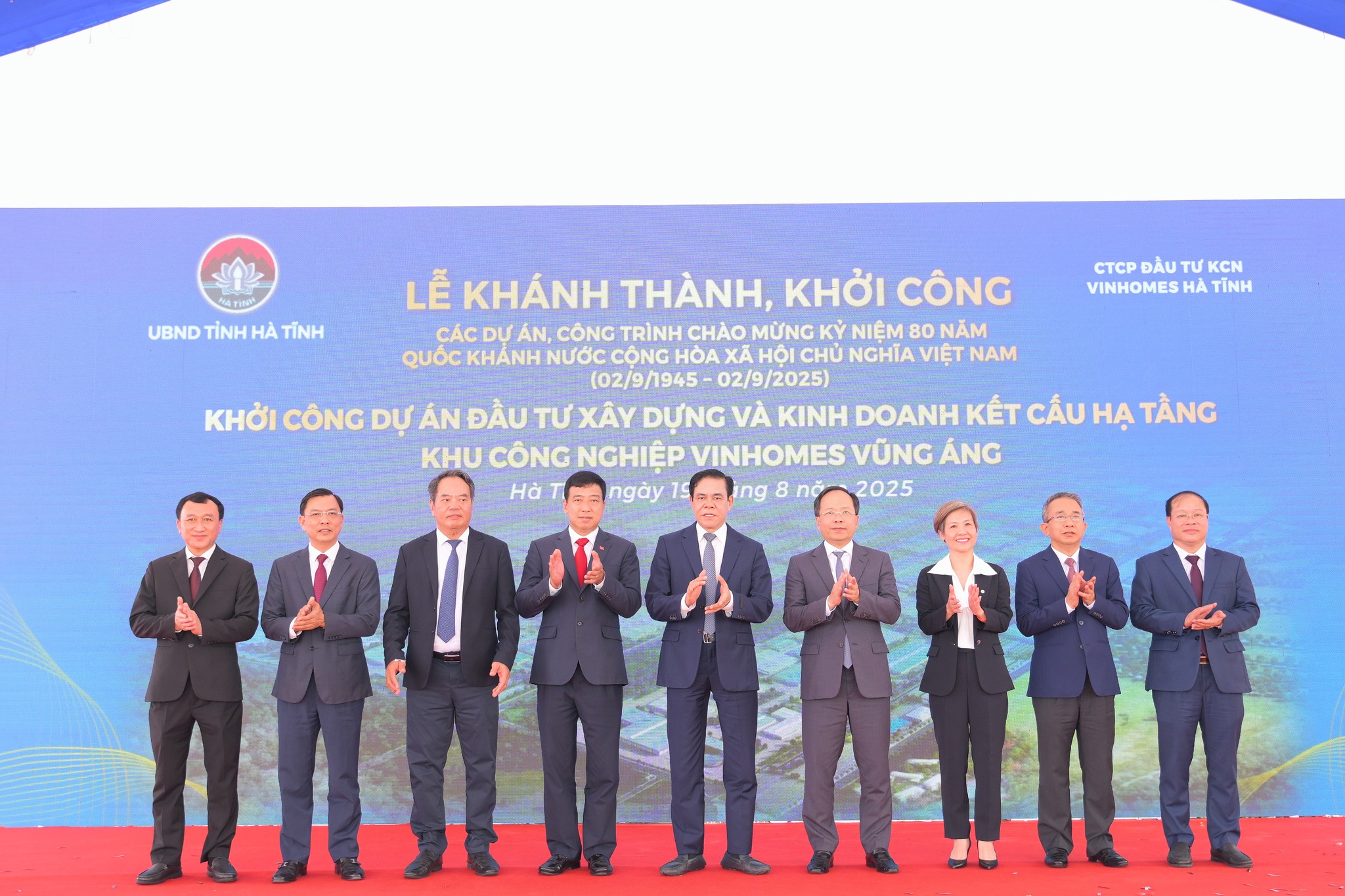 KHỞI CÔNG DỰ ÁN ĐẦU TƯ XÂY DỰNG VÀ KINH DOANH KẾT CẤU HẠ TẦNG KHU CÔNG NGHIỆP VINHOMES VŨNG ÁNG
