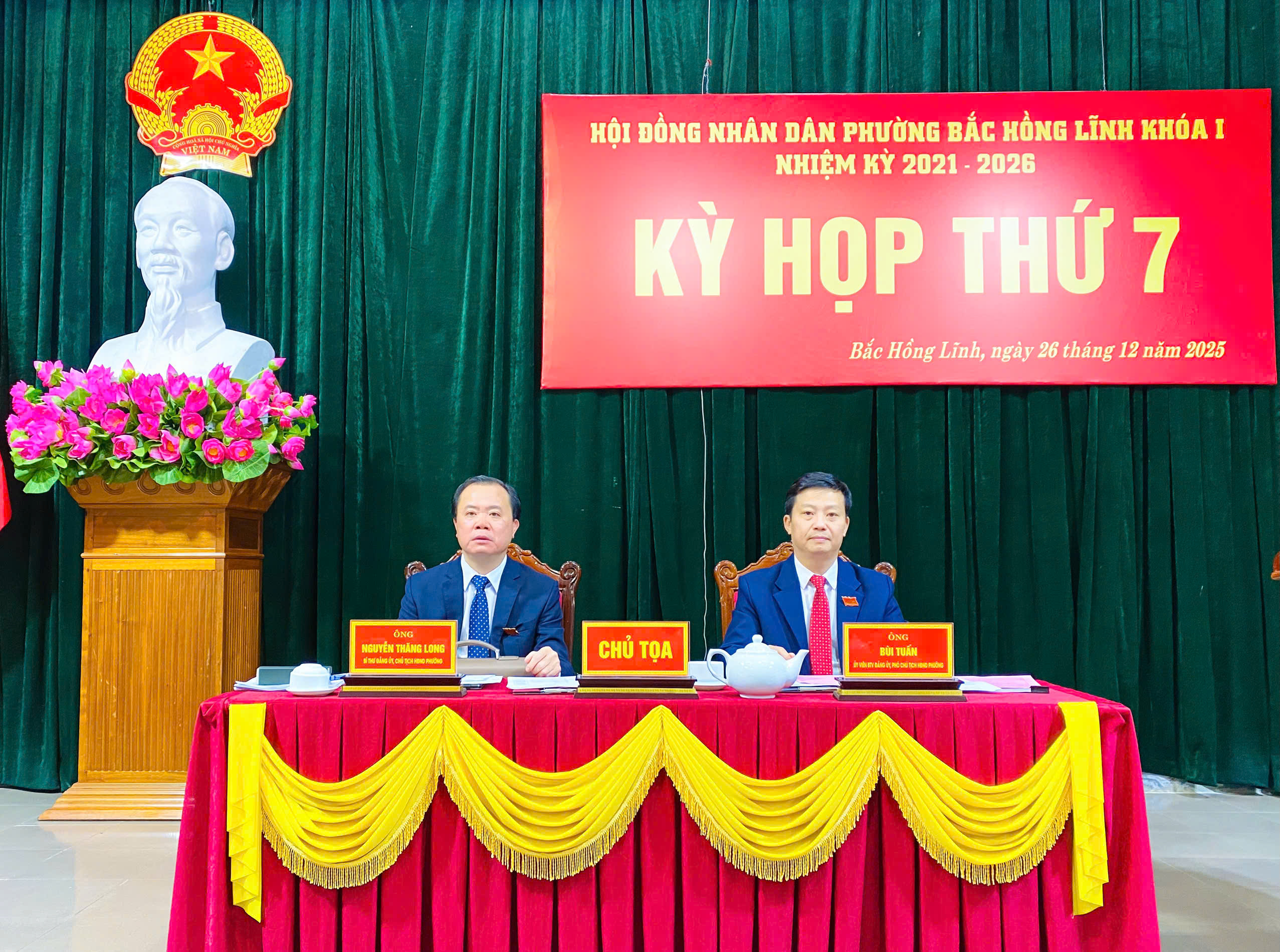 Kỳ họp thứ 7, HĐND phường Bắc Hồng Lĩnh thành công tốt đẹp