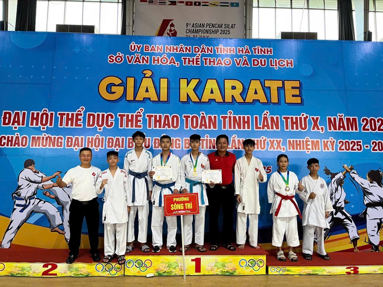 Phường Sông Trí đạt thành tích cao tại Giải Karate-Đại hội TDTT toàn tỉnh lần thứ X năm 2025